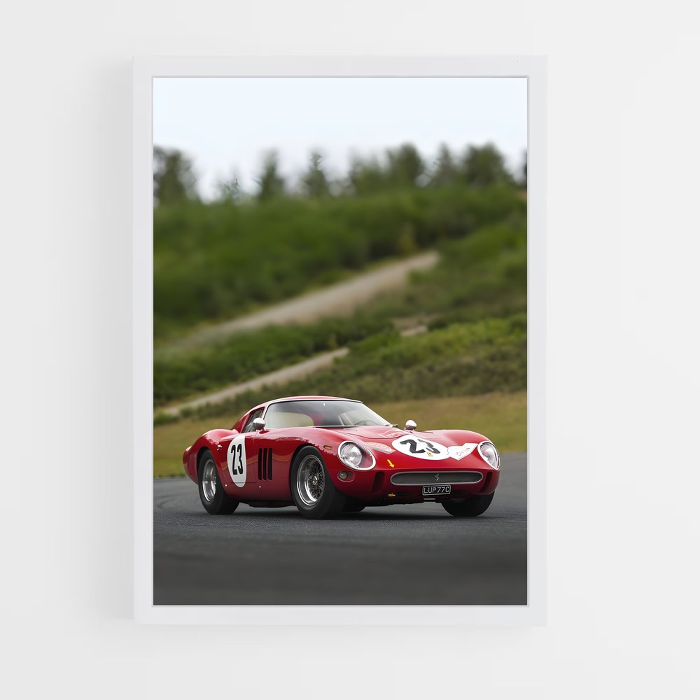 Poster Ferrari 250 GTO Racing (vue 3)